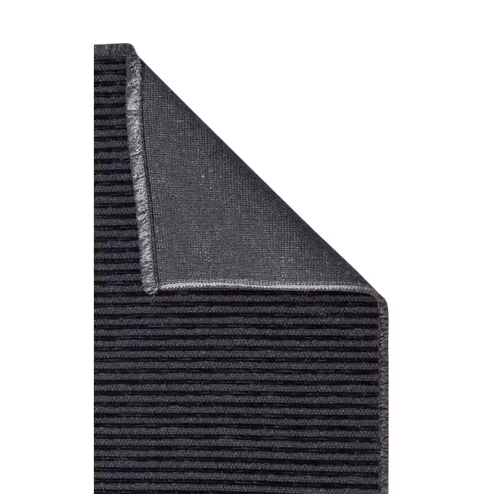 Ada Plain Grey Yüksek Alçak Dokulu Hav Toz Vermez Kolay Kullanımlı Yıkanabilir Kaymaz Kilim