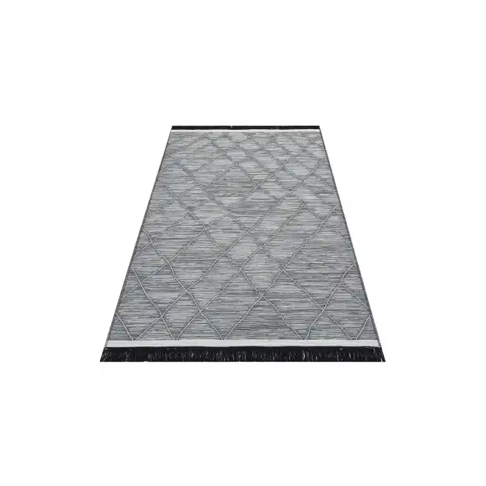 Arya Craft ARC 02 Grey Hav Toz Vermez Yıkanabilir Modern Desenli Dokuma Kilim