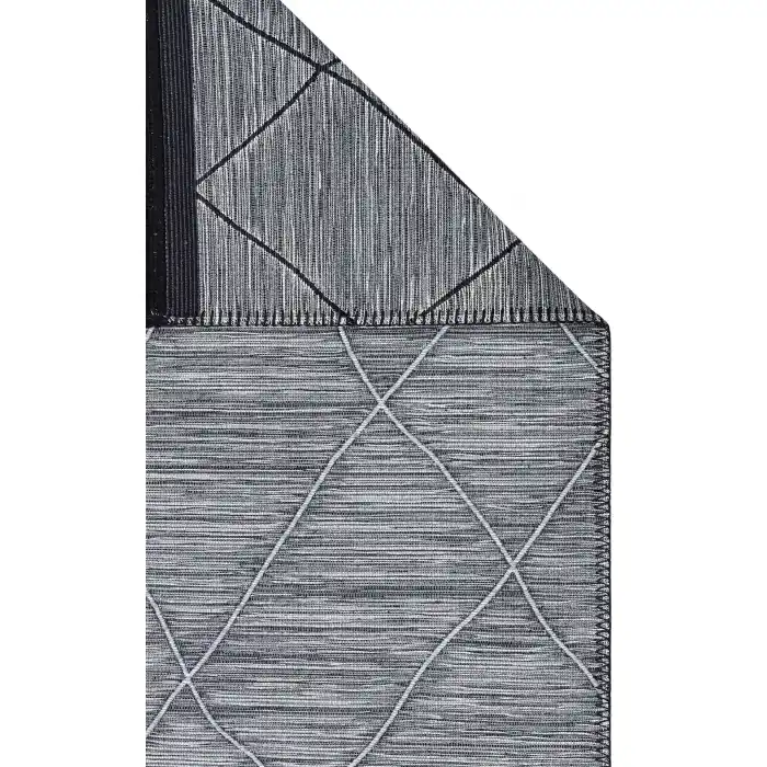 Arya Craft ARC 02 Grey Hav Toz Vermez Yıkanabilir Modern Desenli Dokuma Kilim