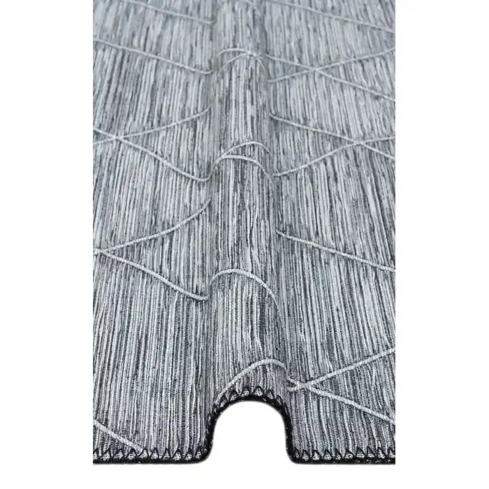 Arya Craft ARC 02 Grey Hav Toz Vermez Yıkanabilir Modern Desenli Dokuma Kilim