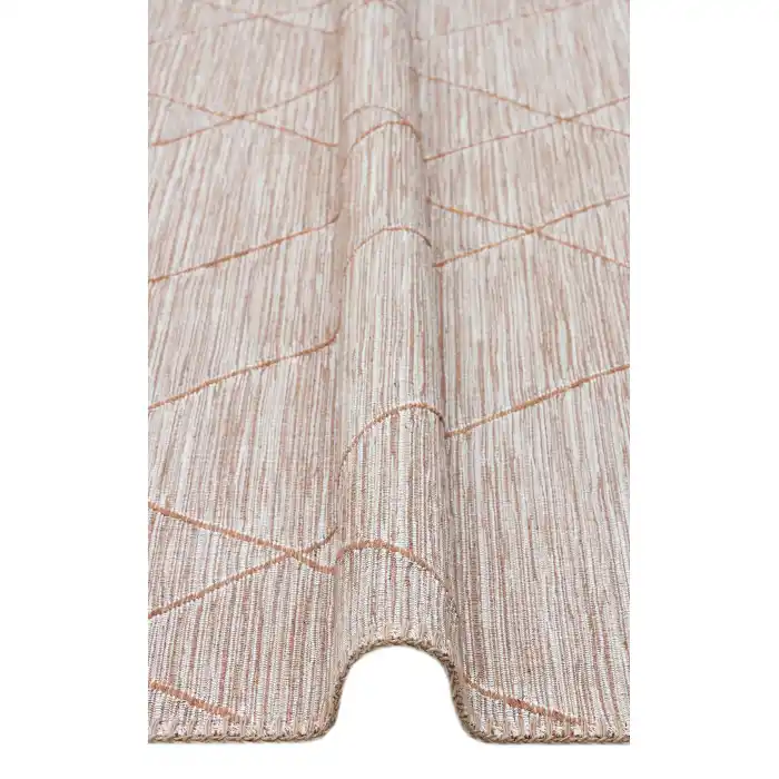 Arya Craft ARC 02 Beige Hav Toz Vermez Yıkanabilir Modern Desenli Dokuma Kilim