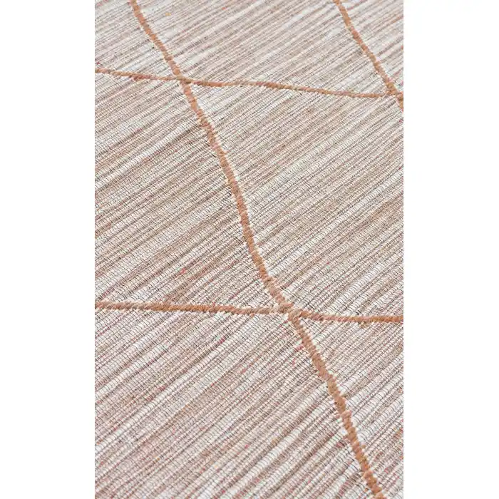 Arya Craft ARC 02 Beige Hav Toz Vermez Yıkanabilir Modern Desenli Dokuma Kilim