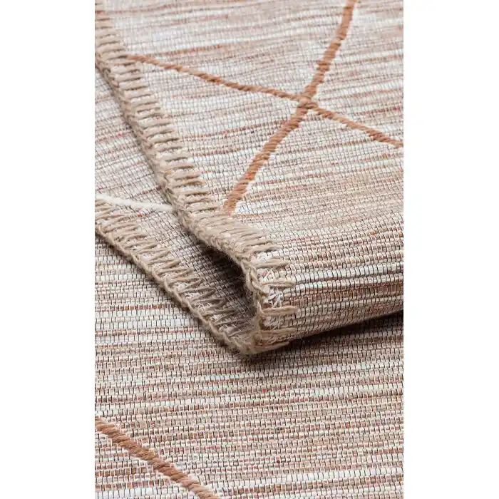 Arya Craft ARC 02 Beige Hav Toz Vermez Yıkanabilir Modern Desenli Dokuma Kilim