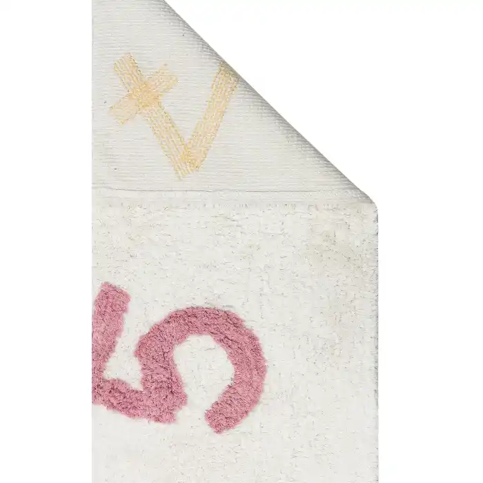 COTTON BOON HALI 0022 Yıkanabilir Kaymaz Tabanlı Naturel Pamuk Bebek Halısı