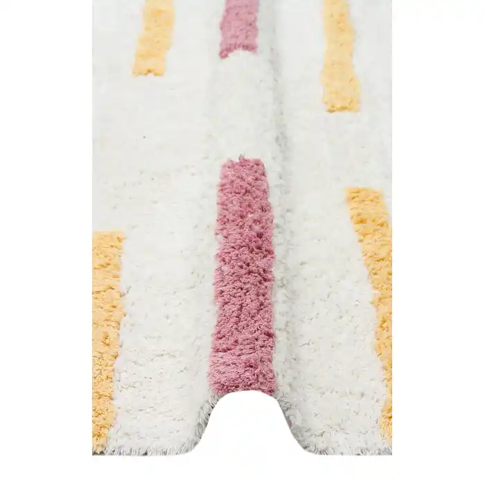 COTTON BOON HALI 0023 Yıkanabilir Kaymaz Tabanlı Naturel Pamuk Bebek Halısı