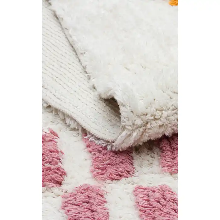 COTTON BOON HALI 0025 Yıkanabilir Kaymaz Tabanlı Naturel Pamuk Bebek Halısı