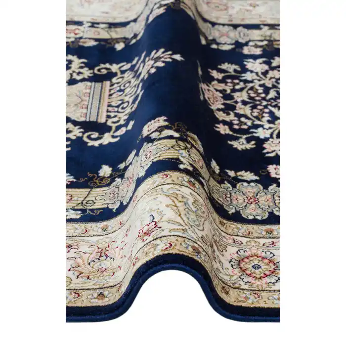Isfahan Scd 01 Navy Klasik Desenli Yüksek Kalite Sık Dokuma Seccade