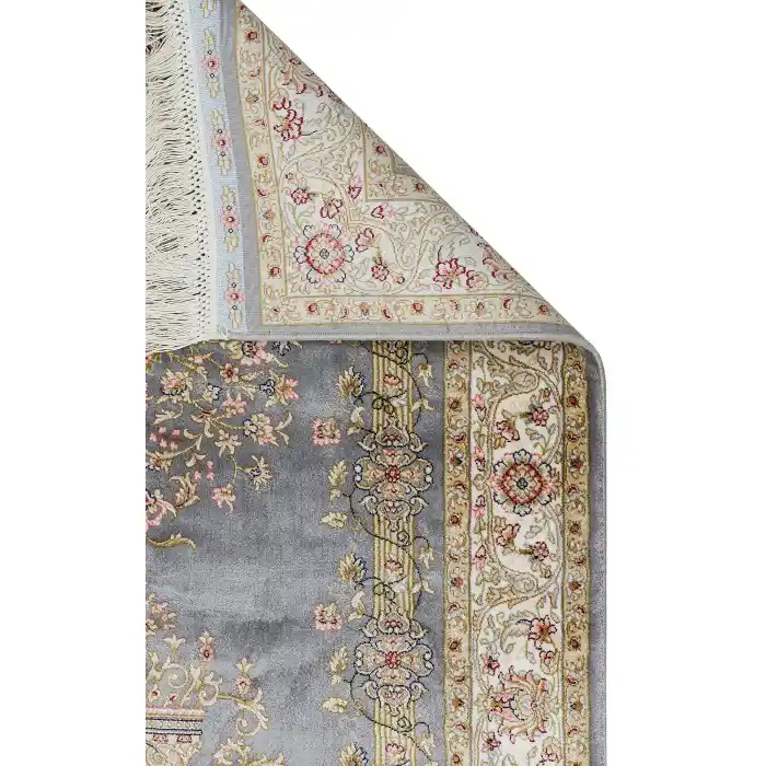 Isfahan Scd 01 Grey Klasik Desenli Yüksek Kalite Sık Dokuma Seccade