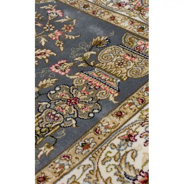 Isfahan Scd 01 Grey Klasik Desenli Yüksek Kalite Sık Dokuma Seccade