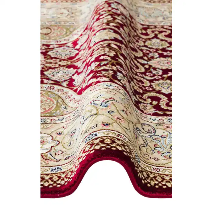 Isfahan Scd 02 Red Klasik Desenli Yüksek Kalite Sık Dokuma Seccade