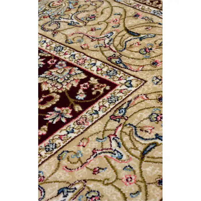 Isfahan Scd 02 Red Klasik Desenli Yüksek Kalite Sık Dokuma Seccade