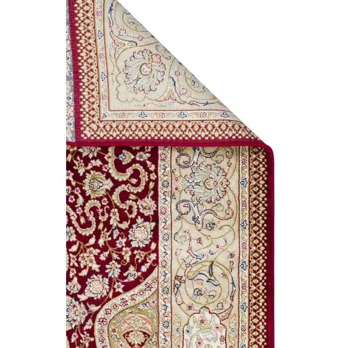 Isfahan Scd 02 Red Klasik Desenli Yüksek Kalite Sık Dokuma Seccade