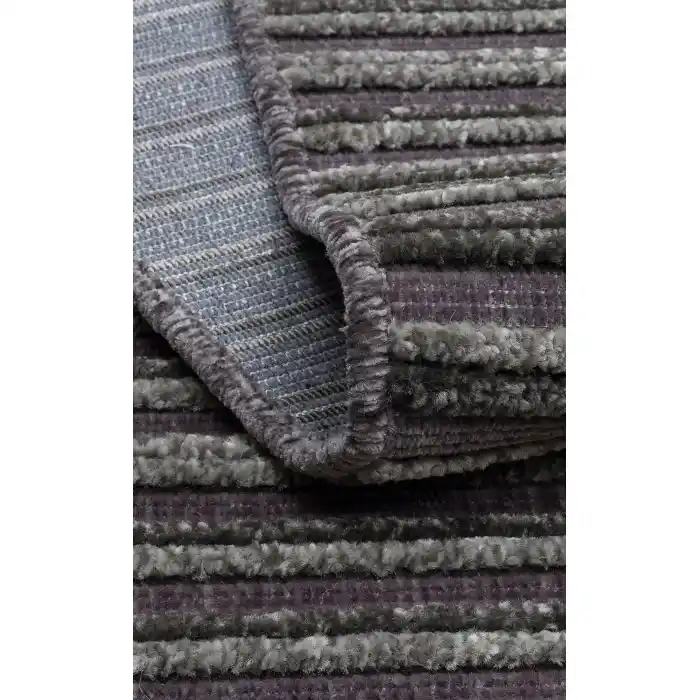 Jakarta JKR 01 Antrasit Yüksek Alçak Dokulu Hav Toz Vermez Modern Makine Halısı