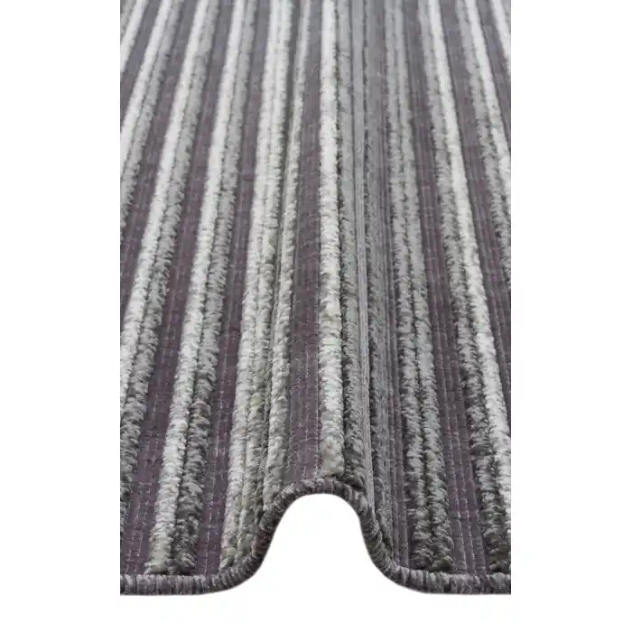 Jakarta JKR 01 Antrasit Yüksek Alçak Dokulu Hav Toz Vermez Modern Makine Halısı