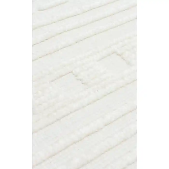 Jakarta JKR 02 Cream Yüksek Alçak Dokulu Hav Toz Vermez Modern Makine Halısı