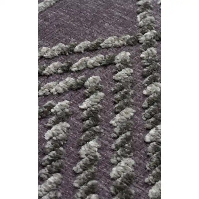 Jakarta JKR 03 Antrasit Yüksek Alçak Dokulu Hav Toz Vermez Modern Makine Halısı