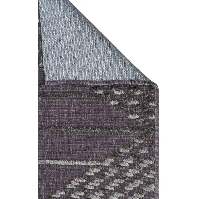 Jakarta JKR 03 Antrasit Yüksek Alçak Dokulu Hav Toz Vermez Modern Makine Halısı