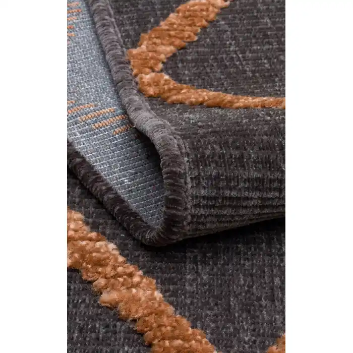 Jakarta JKR 04 Antrasit Terra Yüksek Alçak Dokulu Hav Toz Vermez Modern Makine Halısı