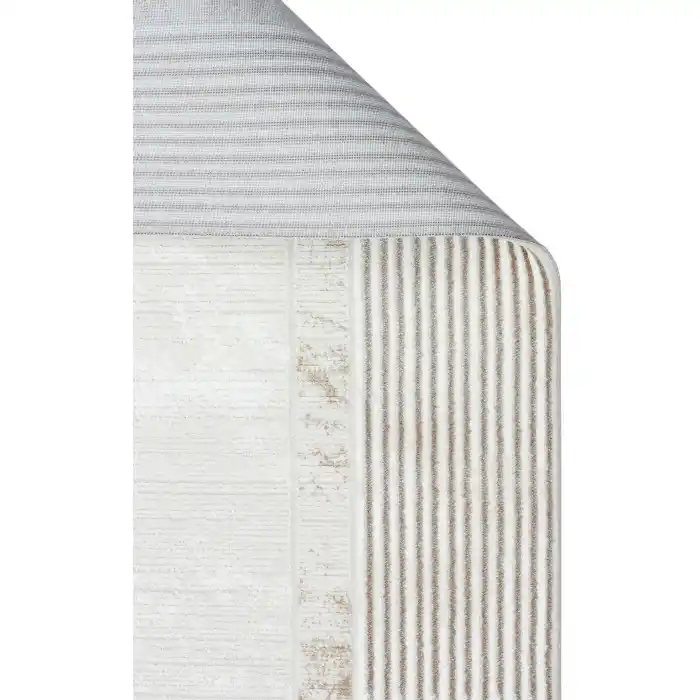 LAGOS HALI 0373 Hav Toz Vermez Eskitme Desenli Modern Makine Halısı