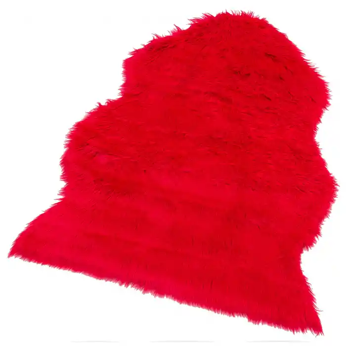 LOVELY POST 0161 Yumuşak Dokulu Uzun Tüylü Yıkanabilir Kuzu Postu