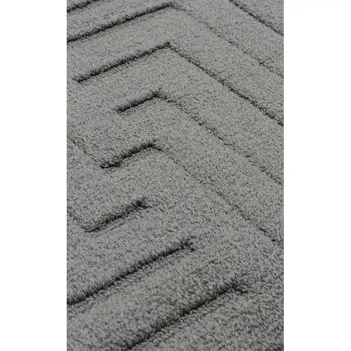 MISSORI HALI 0216 Hav Toz Vermez Sade Desenli Yumuşak Dokulu Modern Makine Halısı