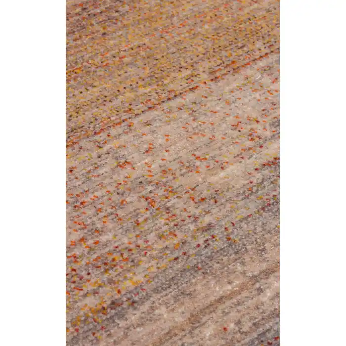 PIETRA HALI 0282 Sıcak Renk Tonlu Etnik Desenli Yumuşak Dokulu Makine Halısı