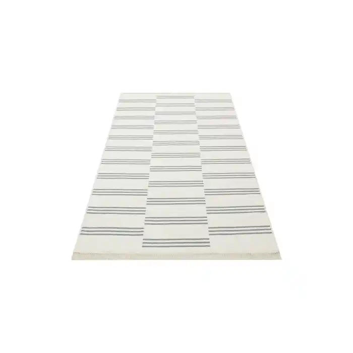 Riva Rv 02 Cream Grey Makinede Yıkanabilir Kaymaz Tabanlı Pamuk Kilim