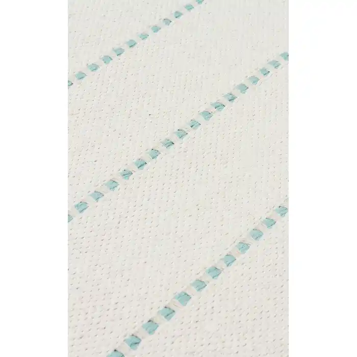 Riva Rv 03 Cream Aqua Makinede Yıkanabilir Kaymaz Tabanlı Pamuk Kilim