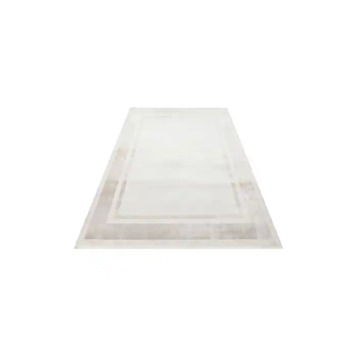 SATEEN HALI 0730 Yıkanabilir Kaymaz Tabanlı Hav Vermez Sık Dokuma Modern Halı