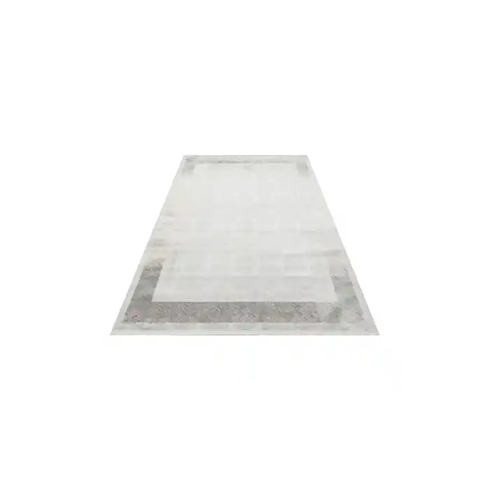 SATEEN HALI 0738 Yıkanabilir Kaymaz Tabanlı Hav Vermez Sık Dokuma Modern Halı