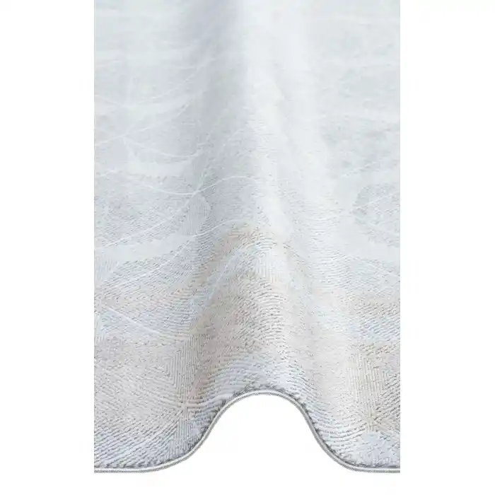 SATEEN HALI 0738 Yıkanabilir Kaymaz Tabanlı Hav Vermez Sık Dokuma Modern Halı