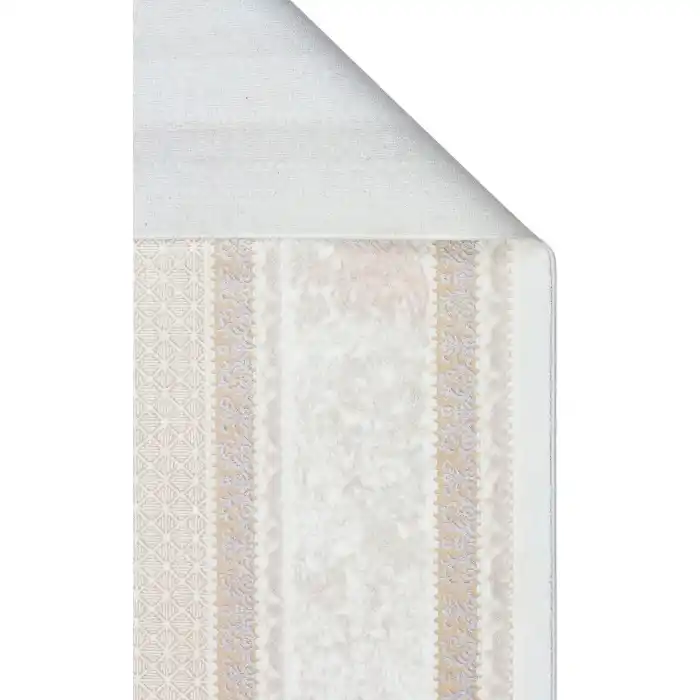 SATEEN HALI 0746 Yıkanabilir Kaymaz Tabanlı Hav Vermez Sık Dokuma Modern Halı