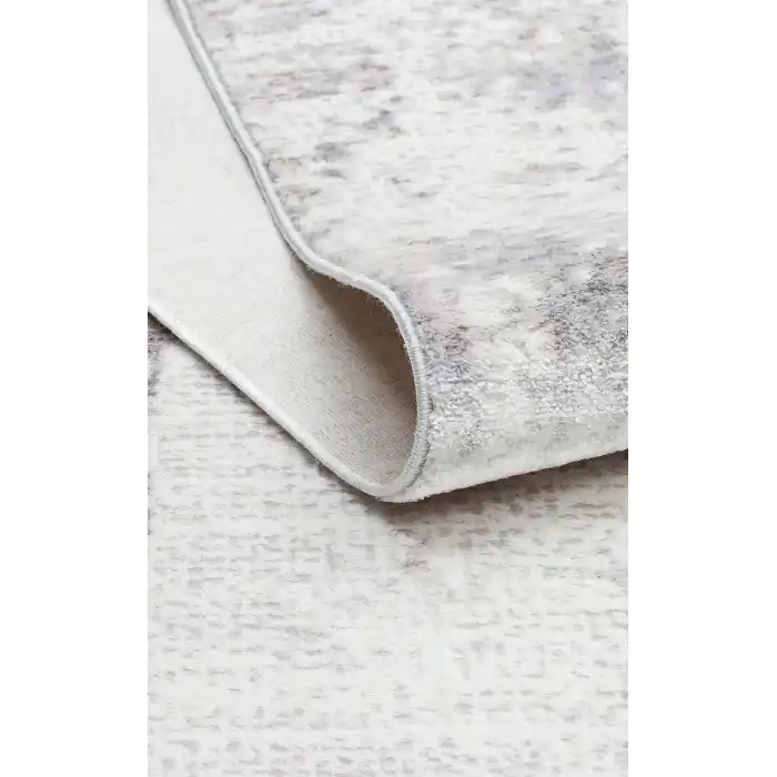 SATEEN HALI 0763 Yıkanabilir Kaymaz Tabanlı Hav Vermez Sık Dokuma Modern Halı