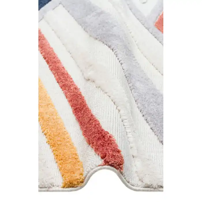 Terazzo 05 Multy Hav Toz Vermez Yumuşak Dokulu Etnik Örgü Desenlere Sahip Modern İskindinav Halı