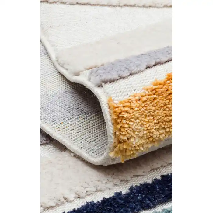 Terazzo 05 Multy Hav Toz Vermez Yumuşak Dokulu Etnik Örgü Desenlere Sahip Modern İskindinav Halı