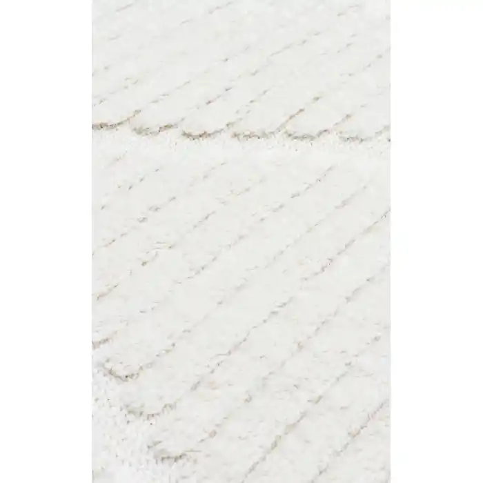 Terazzo 07 White Hav Toz Vermez Yumuşak Dokulu Etnik Örgü Desenlere Sahip Modern İskindinav Halı