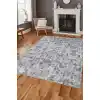İpeksi Kaydırmaz Tabanlı Yıkanabilir Dekoratif Modern Kilim ( Özel Ölçü Yapılır )