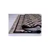 Jutt 06 Siyah Kaymaz Taban Kolay Temizlenen Dekoratif Modern Kilim