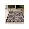 Jutt 06 Siyah Kaymaz Taban Kolay Temizlenen Dekoratif Modern Kilim