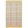 Arya Craft ARC 01 White Yellow Hav Toz Vermez Yıkanabilir Modern Desenli Dokuma Kilim