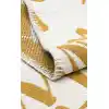 Arya Neo Arn 02 White Yellow Yıkanabilir Kaymaz Tabanlı Modern Pamuk Kilim
