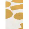 Arya Neo Arn 07 White Yellow Yıkanabilir Kaymaz Tabanlı Modern Pamuk Kilim