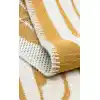 Arya Neo Arn 10 White Yellow Yıkanabilir Kaymaz Tabanlı Modern Pamuk Kilim
