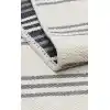 Riva Rv 02 Cream Grey Makinede Yıkanabilir Kaymaz Tabanlı Pamuk Kilim
