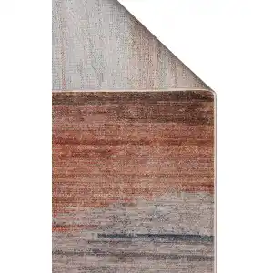 PIETRA HALI 0282 Sıcak Renk Tonlu Etnik Desenli Yumuşak Dokulu Makine Halısı