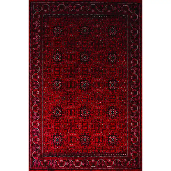 Afgan Plus AF 303 Yağcıbedir Desenli Yumuşak Dokulu Makine Halısı