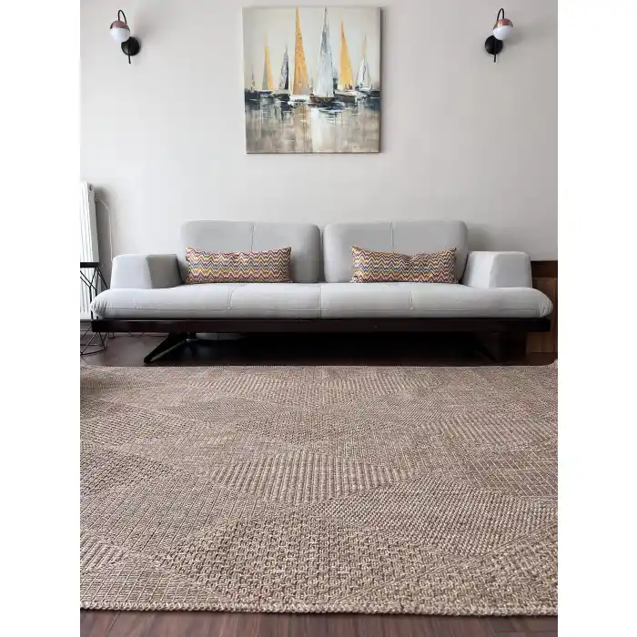 Dhoku DH002 Devetüyü Rustik Modern Örme Kilim - indoor & outdoor