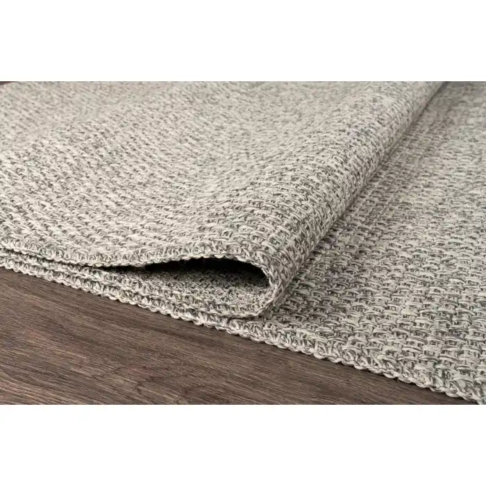 Dhoku DH003 Gri Rustik Modern Örme Kilim - indoor & outdoor