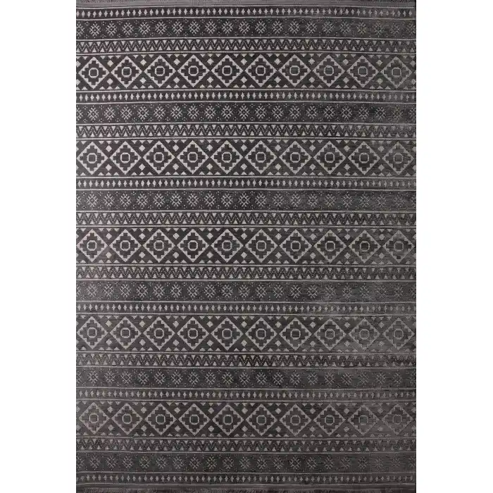 Otantik-FX 5953-25 Dekoratif Modern Kaymaz Tabanlı Makinede Yıkanabilir Halı Kilim