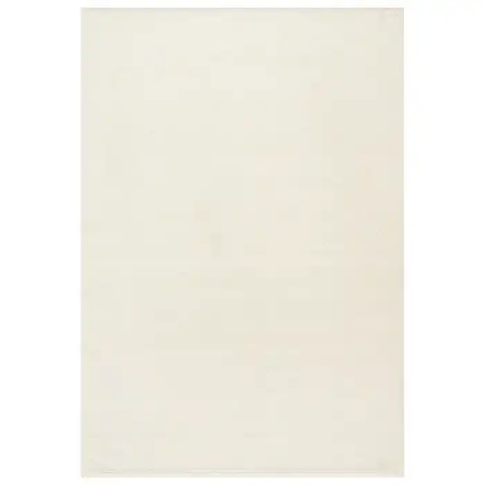 Rabbit 101 Beyaz Makinede Yıkanabilir Yumuşak Dokulu Dekoratif Kaymaz Tabanlı Makine Halısı